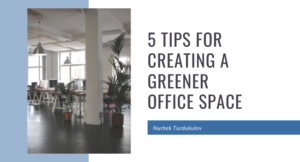 5 Tips for Creating a Greener Office Space - Nurbek Turdukulov